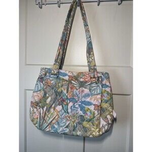 Vera Bradley Rain Forest Canopy Multi Compartment Shoulder Bag